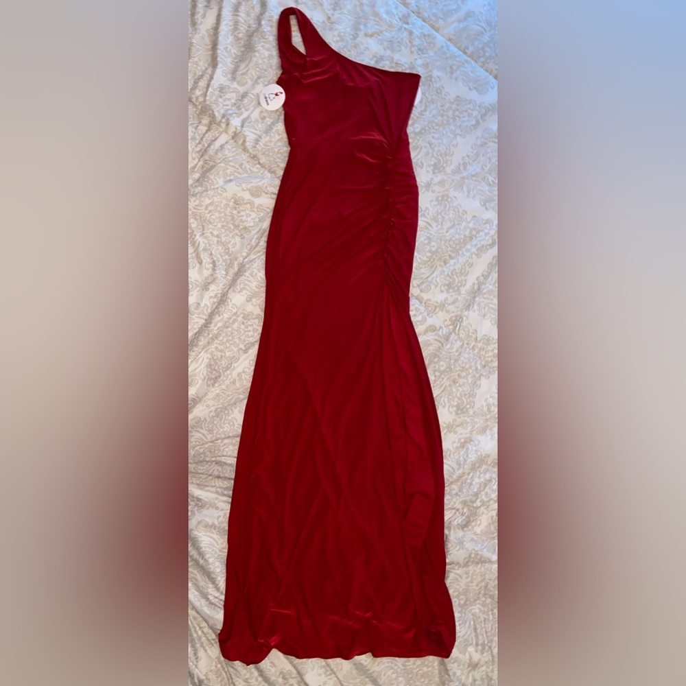 Red Windsor One Shoulder Dress